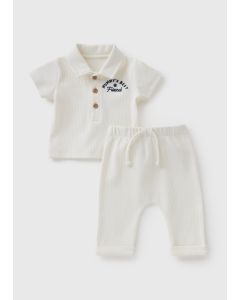 Baby Mummy Polo & Trousers Set