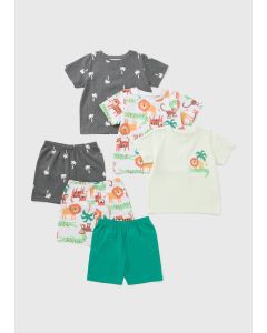 3 Pack Boys Safari Pyjama Sets
