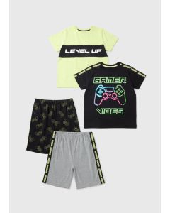 2 Pack Boys Gamer Pyjama Sets