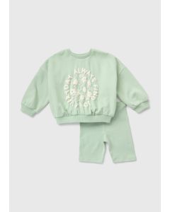 Girls Sweatshirt & Cycling Shorts Set