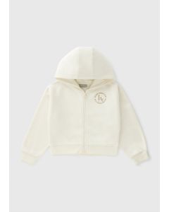 Girls Cropped Zip Up Hoodie