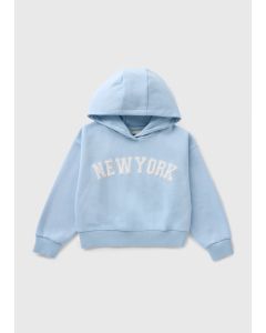 Girls New York Cropped Hoodie