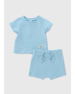 Baby Ribbed T-Shirt & Shorts Set