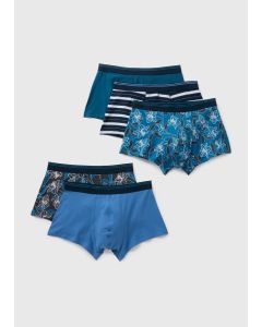 5 Pack Flower Stripe Boxers
