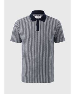 Jacquard Stripe Polo Shirt