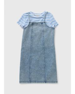 Girls 2 in 1 Denim Dress