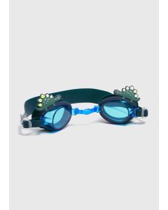 Kids Dino Swimming Goggles-Blue-One Size