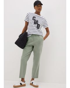 Cotton Tapered Trousers