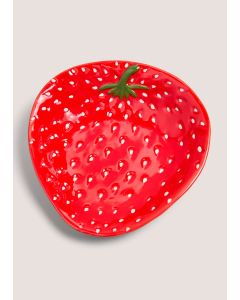Strawberry Ceramic Large Dish-Red-One Size