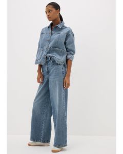 Wide Leg Mid Jeans