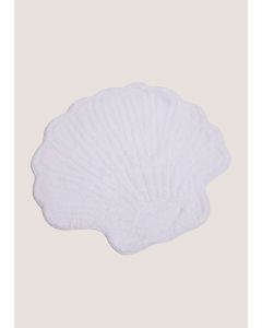 Shell Bath Mat-White-One Size