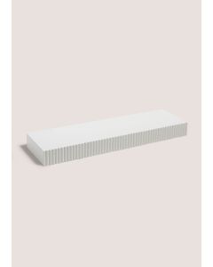 Ribbed Edge Shelf-White-One Size