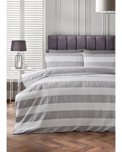 Stripe Waffle Duvet Set