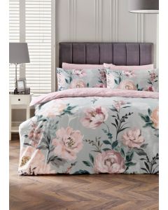 Duck Egg Floral Duvet Set