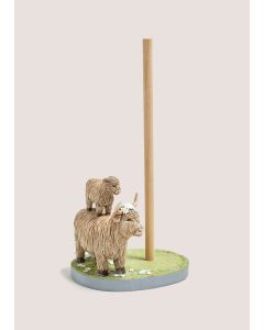 Highland Cow Toilet Roll Holder-Brown-One Size