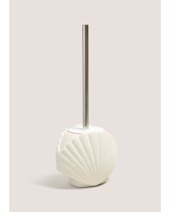 Shell Toilet Brush-White-One Size