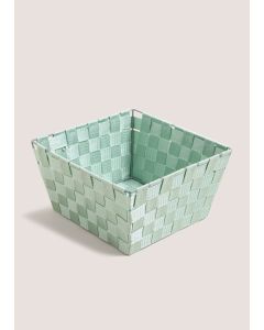 Fabric Woven Basket-Green-One Size