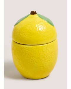 Amalfi Lemon Shape Candle-Yellow-One Size