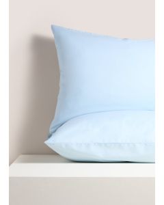 2 Pack Housewife Pillowcases-Blue-One Size