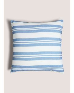 Beach Stripe Cushion-Blue-One Size
