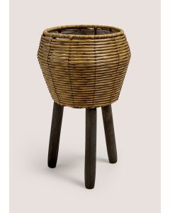 Small Woven Planter-Natural-One Size