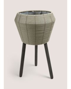 Woven Large Planter-Grey-One Size