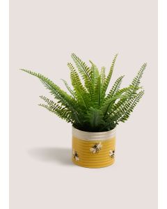 Bee Small Planter-Yellow-One Size