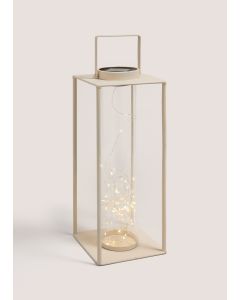 Solar Lantern-Beige-One Size