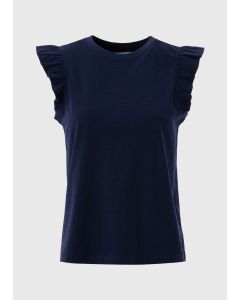 Ruffle Sleeve Vest Top