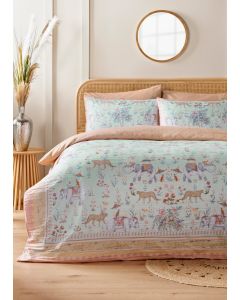 Duck Egg Floral & Elephant Duvet Set