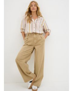 Stripe Linen Blend Shirt