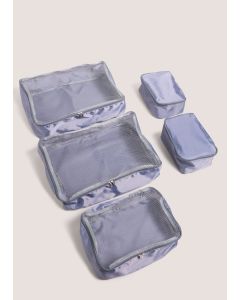 5 Pack Packing Cubes-Grey-One Size