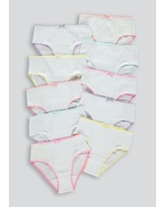 Girls 10 Pack Knickers