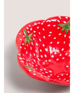 Strawberry Ceramic Bowl-Red-One Size