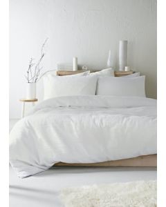 100% Cotton White Waffle Duvet Cover