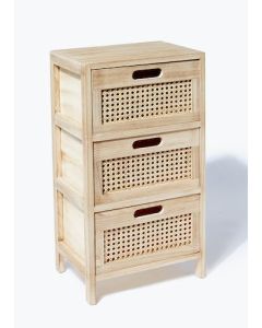 Wooden 3 Drawer Storage Unit