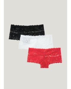 3 Pack Lace French Knickers