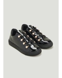 Girls Black Pearl Trainers (Younger 10-Older 5)