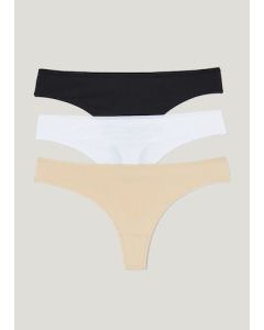3 Pack No VPL Thongs – Multi