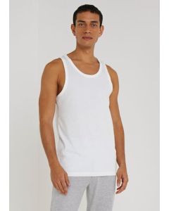 2 Pack White Cotton Vests