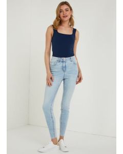 Papaya Petite April Light Wash Super Skinny Jeans