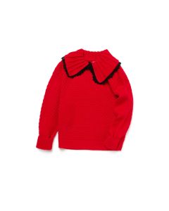 Kids Girl Round Neck Swearter