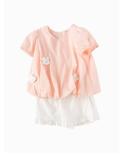 Baby Girl Woven short sleeve suit