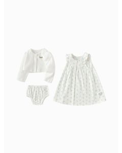 Baby Girl Knit short sleeve suit