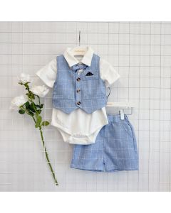Baby Boy Woven short sleeve suit