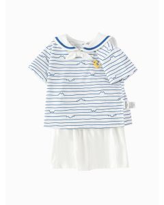 Baby boy Knit short sleeve suit