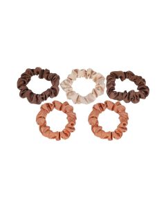 Little Hair Tie in Gradient Color 5pcs Coffee