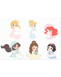 Disney Princess Collection Pajamas Bag Charm-Multi-One Size