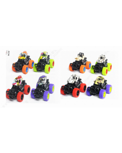 Inertial Crash Cars - 8 Assorted Designs-Multi-One Size