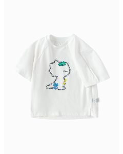 Toddler boy Round v-neck short-sleeved T-shirt